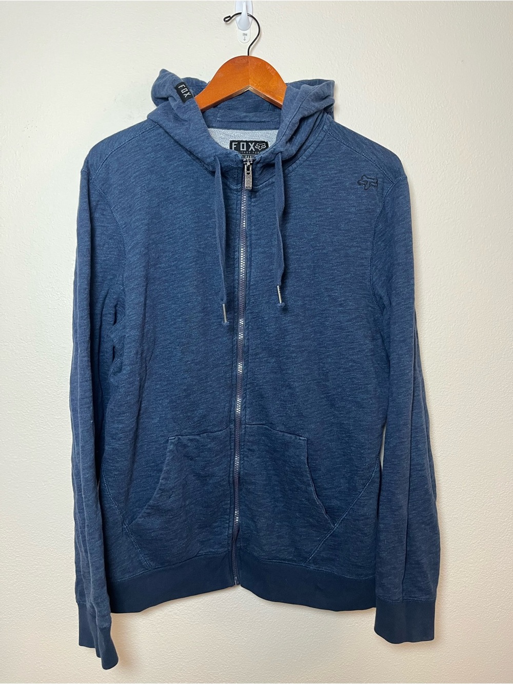 Fox Men’s Navy Classic Zip-Up Hoodie Sweater
